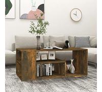 BOWEKAM Tables-Mesas de centro, mesa de centro, roble ahumado, 100 x 50 x 40 cm, madera de ingeniería