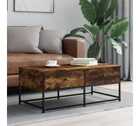 BOWEKAM Tables-Mesas de centro, mesa de centro, roble ahumado, 100 x 51 x 40 cm, madera de ingeniería