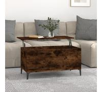 BOWEKAM Tables-Mesas de centro, mesa de centro, roble ahumado, 90 x 44,5 x 45 cm, madera de ingeniería