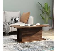 BOWEKAM Tables-Mesas de centro, mesa de centro, roble marrón, 102 x 55,5 x 40 cm, madera de ingeniería