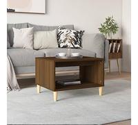 BOWEKAM Tables-Mesas de centro, mesa de centro, roble marrón, 60 x 50 x 40 cm, madera de ingeniería