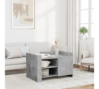 BOWEKAM Tables-Mesas decorativas - Mesas de centro, mesa de café, color gris hormigón, 80 x 50 x 50 cm, madera de ingeniería