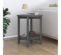BOWEKAM Tables-Mesas decorativas - Mesas de centro, mesa de centro, color gris, 55 x 60 cm, madera maciza de pino