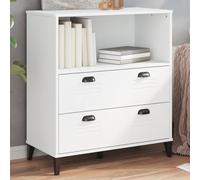 BOWEKAM Viken - Estantería para hogar y jardín, color blanco, 80 x 40 x 90 cm, elección de muebles de madera