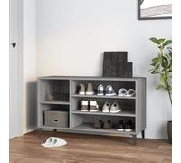 BOWEKAM Zapatero gris Sonoma 102 x 36 x 60 cm, madera de ingeniería