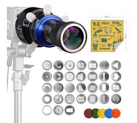Bowens Mount Snoot - Fotografía cónica, accesorio de iluminación de estudio compatible con Aputure Amaran 100X, 150c, 600x Pro, AD400, Godox SL60, Neewer LED Video Speedlite, etc