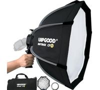 Bowens Mount Softbox 60 cm Handheld Quick Set-up, S-Type Bracket Compatible con Godox Canon Sony Fuji YongNuo Flash AD200PRO V1 TT600 V860III 430EXIII SB500 YN320EX YN560