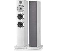 Bowers & Wilkins 704 S3 blanco satinado (lote de 2) - Altavoz de torre, 150 W, Bass-reflex, 8 ohm