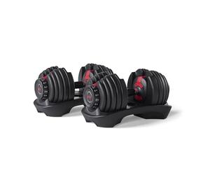 Bowflex 552i - Mancuernas ajustables de 2 kg hasta 24 kg, negro