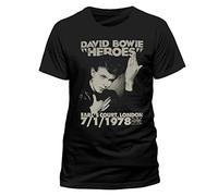 Bowie,David - Heroes Earls Court (T-Shirt,Schwarz,Größe XL)