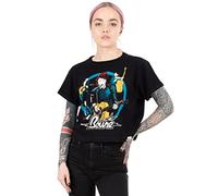 BOWIE David T-Shirt CHIRTS CAMBIAS LADAS Mujeres Musica GRÁFICA MÚSICA Negro Top