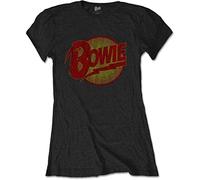 Bowie David - T-Shirt # Xl Black Femmina # Diamond Dogs Vintage