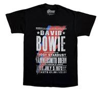 Bowie David - T-Shirt # Xxl Unisex Black # Hammersmith Odeon
