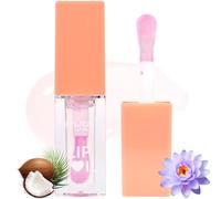 Bowitzki Color Changing Lip Oil Glow Gloss Hydrating Toned Nutritivo de Larga Duración Bálsamo Labial Cuidado Hidratante Reparador Iluminador Labial Líneas de Labios Azul Lotus Tocoferol Squalan