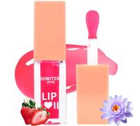 Bowitzki Color Changing Lip Oil Glow Gloss Hydrating Toned Nutritivo de Larga Duración Bálsamo Labial Cuidado Hidratante Reparador Iluminador Labial Líneas de Labios Azul Lotus Tocoferol Squalan