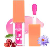 Bowitzki Color Changing Lip Oil Glow Gloss Hydrating Toned Nutritivo de Larga Duración Bálsamo Labial Cuidado Hidratante Reparador Iluminador Labial Líneas de Labios Azul Lotus Tocoferol Squalan