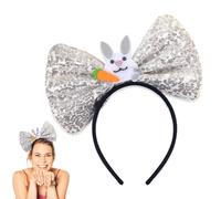 Bowknot Headbands, Easter Theme Sequin Bow Hairband, Stylish Party Supplies, Photography Prop Adult Women, Teenage Girls, Ideal para eventos festivos y salidas festivas