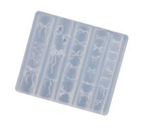 Bowknot Nail Art Moldes Silicona Manicura Plantilla Plantillas Decoraciones Artes Moldes
