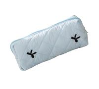 Bowknot Pattern Pencil Case For Student Girl Women Large Capacity Pen Pouches Pencil Organizers Bag Travel Cosmetic Ribbon Makeup