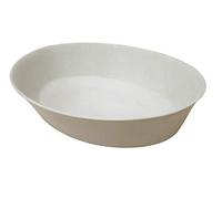 BOWL BOL CUENCO ENSALADA ENSALADERA OVALADO GRANDE PORCELANA BLANCO