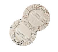 Bowl Covers Reusable - 2 Pieces Linen Sourdough Fermentation Baking Accessories, Elastic Bowl Covers Reusable, Pack Flax Bread Protectors | Stretchy Fabric Yeast Culturing Bonnets Washable for Fr