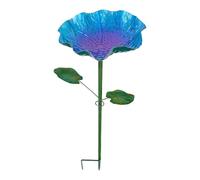 Bowl de agua para pájaros y polinatores, diseño de flores con forma estable con función de base estable, varios animales Friendly Station for Birds, Bees, Butterflies, Parrots, Garden, Lawns