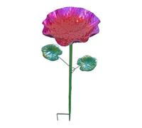 Bowl de agua para pájaros y polinatores, diseño de flores con forma estable con función de base estable, varios animales Friendly Station for Birds, Bees, Butterflies, Parrots, Garden, Lawns