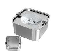 Bowl De Agua Para Perros De Acero Inoxidable - Bebedero Antigoteo De Acero Inoxidable 3L Para Mascotas - Plato Para Mascotas de Gran Capacidad Para Hogar Exteriores Camping Viajes Patio Cachorros Huro