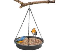 Bowl de baño de pájaro, al aire libre Birdbath Tray, S-Shaped Hook Wildlife Feeder Plate, Water Bowl for Patio, Garden, and Backyard Decking, Perfecto para Bird Watching