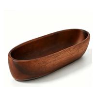 Bowl de fruta en forma de barco de madera, bandeja de servicio decorativa | Madera artesanal, Diseño de barco largo, Servidor de frutas y ensaladas, Bandeja de cocina decorativa, Bowl multiuso