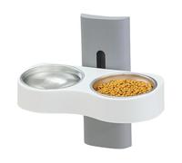 Bowl de perro montado en pared, removable Feeding Bowls, Space Saving Dog Bowl, Cat Water Bowl, Adjustable Wall Mounted Dog and Cat Bowls with Removable Feeding Stations for Water and Food
