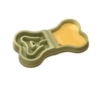 Bowl de perro sin deslizar, portátil lento abajo con diseño antideslizante, 13,78 x 7,87 x 1,97 pulgadas Safe Dog Bowl for Home, Travel, Interior, Outdoor, Pet Feeding Solution