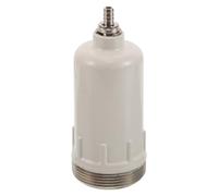 Bowl de Repuesto Neumático de Metal Beige para Compresor y Lubricador | Rosca Exterior 1, 4 Pulgadas, Diseño Desmontable, Resistente al Calor, Fácil Limpieza