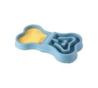 Bowl not Slip Puppy Feeding Dish, Portable Anti-Slip Design Slow Eating Contenedor Safe Puppy Alimentador para Home Travel Indoor Outdoor, 13,78 x 7,87 x 1,97 pulgadas