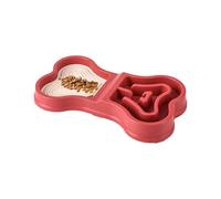 Bowl not Slip Puppy Feeding Dish, Portable Anti-Slip Design Slow Eating Contenedor Safe Puppy Alimentador para Home Travel Indoor Outdoor, 13,78 x 7,87 x 1,97 pulgadas