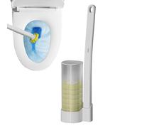 Bowl Scrubbing Tool - Toilet Wand Cleaner, Restroom Sanitation System | Quick Change dispssable Scrub Head System, Refillable Wand Hygiene Kit Multi Surfce Cleaning Solution For Bathtub Sink Mop Use