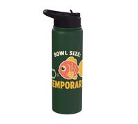 Bowl Size Temporary Giant Goldfish Aquarium Humor Stainless Steel Insulated Water Bottle
