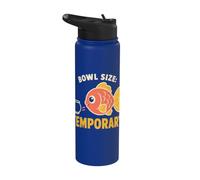Bowl Size Temporary Giant Goldfish Aquarium Humor Stainless Steel Insulated Water Bottle