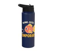 Bowl Size Temporary Giant Goldfish Aquarium Humor Stainless Steel Insulated Water Bottle
