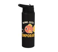 Bowl Size Temporary Giant Goldfish Aquarium Humor Stainless Steel Insulated Water Bottle