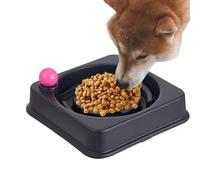 Bowl Slow Eating Dog Bowls sin libra, para mascotas, tazón de perro Sturdy Slow Down Feeder Dog Feeding Bowl Cat Food Bowl Pet Bowl for Fast Eaters Slow Feed Pet Bowl antigolpes Dog Bowl Sturdy Food