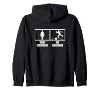 Bowler Tu Novia Mi Novia Novio Bolos Divertidos Sudadera con Capucha