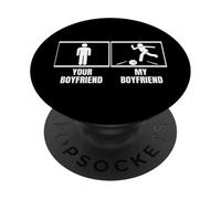 Bowler Tu Novio Mi Novio Novia Bolos Divertidos PopSockets PopGrip Adhesivo