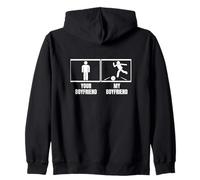 Bowler Tu Novio Mi Novio Novia Bolos Divertidos Sudadera con Capucha