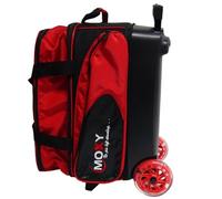Bowlerstore Products Moxy Blade Premium - Bolsa de Bolos con Doble Rodillo, Color Rojo y Negro