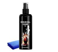 Bowling Ball Cleaner Spray | 100ml With Microfiber Towel Set | Polishing & Cleaning Solution For Oil, Dirt, And Scuff Marks | Sports Gear Care For League, Professional, Amateur, Home, Training, Entert