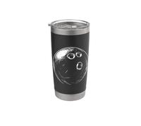 Bowling Ball Drawing Target Sport Vaso térmico de acero inoxidable de doble pared