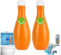 Bowling Blue Bubble Toilet Bowl Cleaner,Automatic Long-Lasting Toilet Bowl Cleaner in Bottle,Toilet Fresheners Deodorizing & Descaling,Stain Removal,for Cistern Prevents Limescale (2)