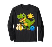 Bowling Dinosaur T Rex, Lindo Juego de Bolos para niños pequeños con Dibujos Animados Manga Larga