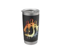 Bowling Graphic Vintage Vaso térmico de acero inoxidable de doble pared
